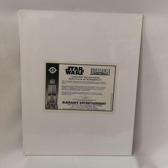 Star Wars "Heir to the Empire" Zanart ChromArt Collectible in Sealed Matt w/ CoA - Picture 5 of 5
